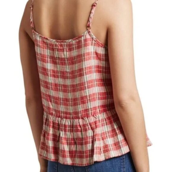 Current/Elliott LINEN blend Peplum Tank Top - Picture 4 of 4